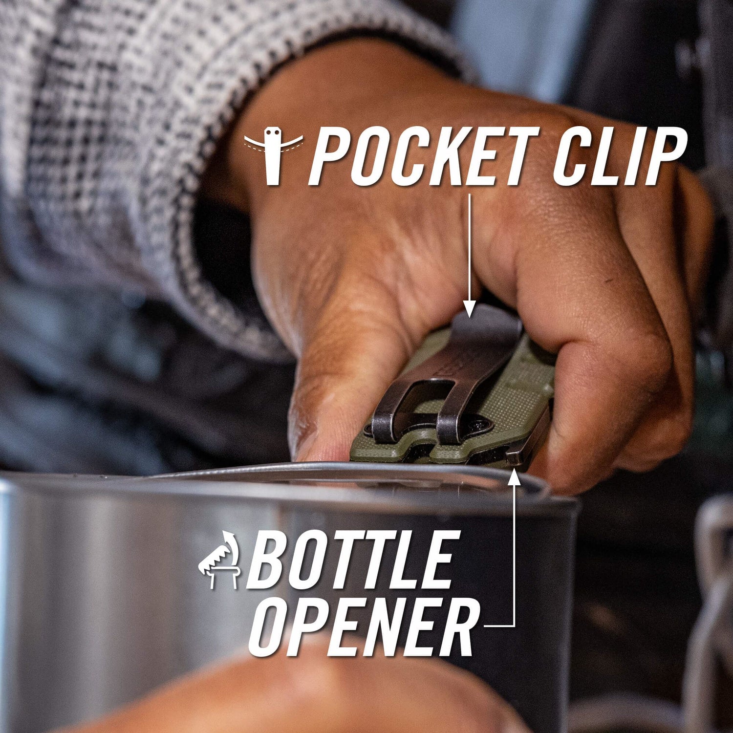 Prybrid Utility Clip - OD Green
